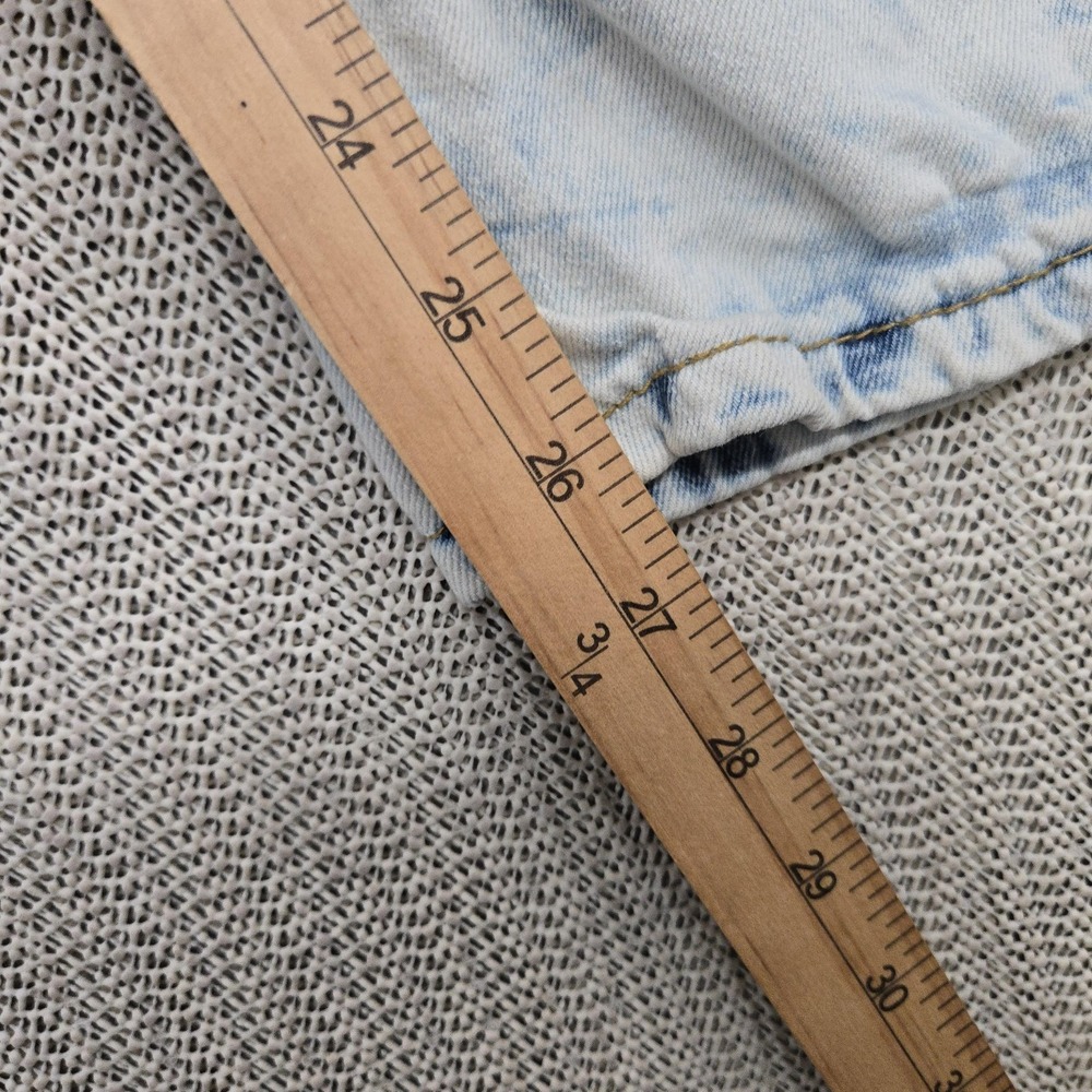 Blue Cult Jeans Boys 16 Light Blue Acid Wash Distressed Ripped Skinny Stretch - Picture 6 of 10